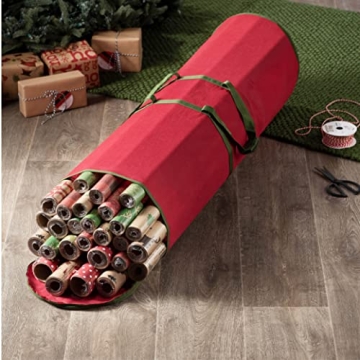 ZOBER Wrapping Paper Storage - 40" Organizer for 20 Rolls