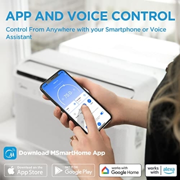 Midea 8,000 BTU Smart Inverter AC - Quiet & Efficient