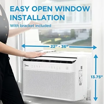 Midea 8,000 BTU Smart Inverter AC - Quiet & Efficient