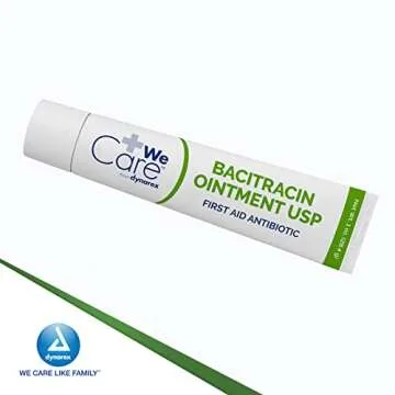Dynarex Bacitracin Topical Ointment USP - Wound Care Supplies for Minor Cuts, Scrapes & Burns - Helps Keep Wounds Clean, Supports Quick Recovery - 1 oz. Tube, 1 Count