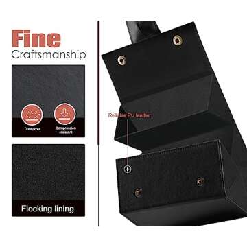 MoKo Sunglasses Organizer with 5 Slots for Travel Storage