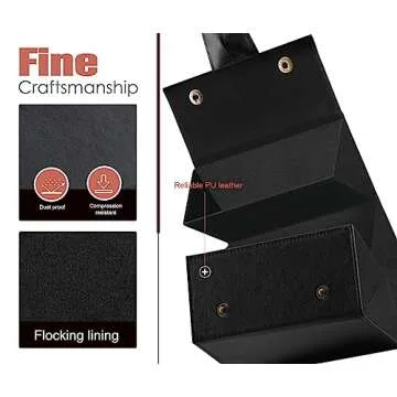 MoKo Sunglasses Organizer with 5 Slots for Travel Storage