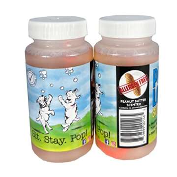 Puppy Love Bubbles, Peanut Butter Scented Bubbles 4oz. Bottle-2 Pack in Peanut Butter Flavor for Dog...