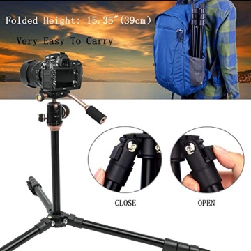 YoTilon Lightweight Tripod for Cameras – Travel Friendly