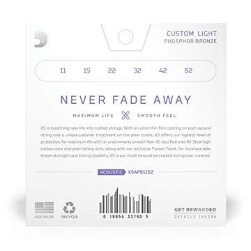 D'Addario Guitar Strings - XS Phosphor Bronze 11-52