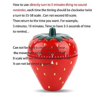 Kitchen Timer Cute Fruit Cookie Kitchen Timer Cute Kitchen Cookie Timer Kawaii Fruit Strawberry Shap...