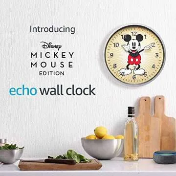 Echo Wall Clock Disney Mickey Mouse Edition Unique Timers