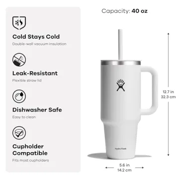 Hydro Flask 40 Oz Travel Tumbler for Refreshing Hydration