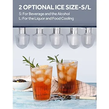 Portable Ice Maker - 26 lbs Daily, Self-Cleaning & Compact