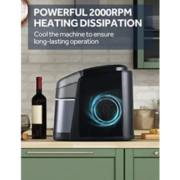 Portable Ice Maker - 26 lbs Daily, Self-Cleaning & Compact