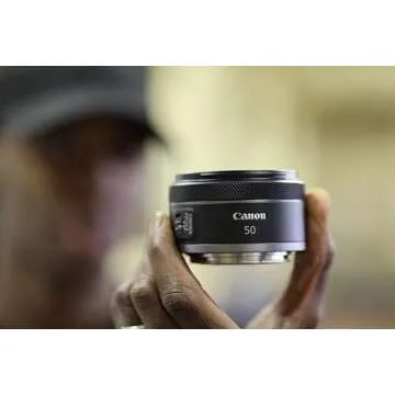 Canon RF 50mm F1.8 STM Lens | Compact and Lightweight, Fast F1.8 Aperture, Compatible with All Canon EOS R Series Cameras, Black