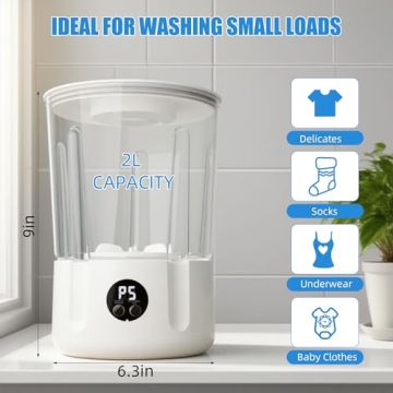 Drtenvd Portable Mini Washing Machine for Travel & Home