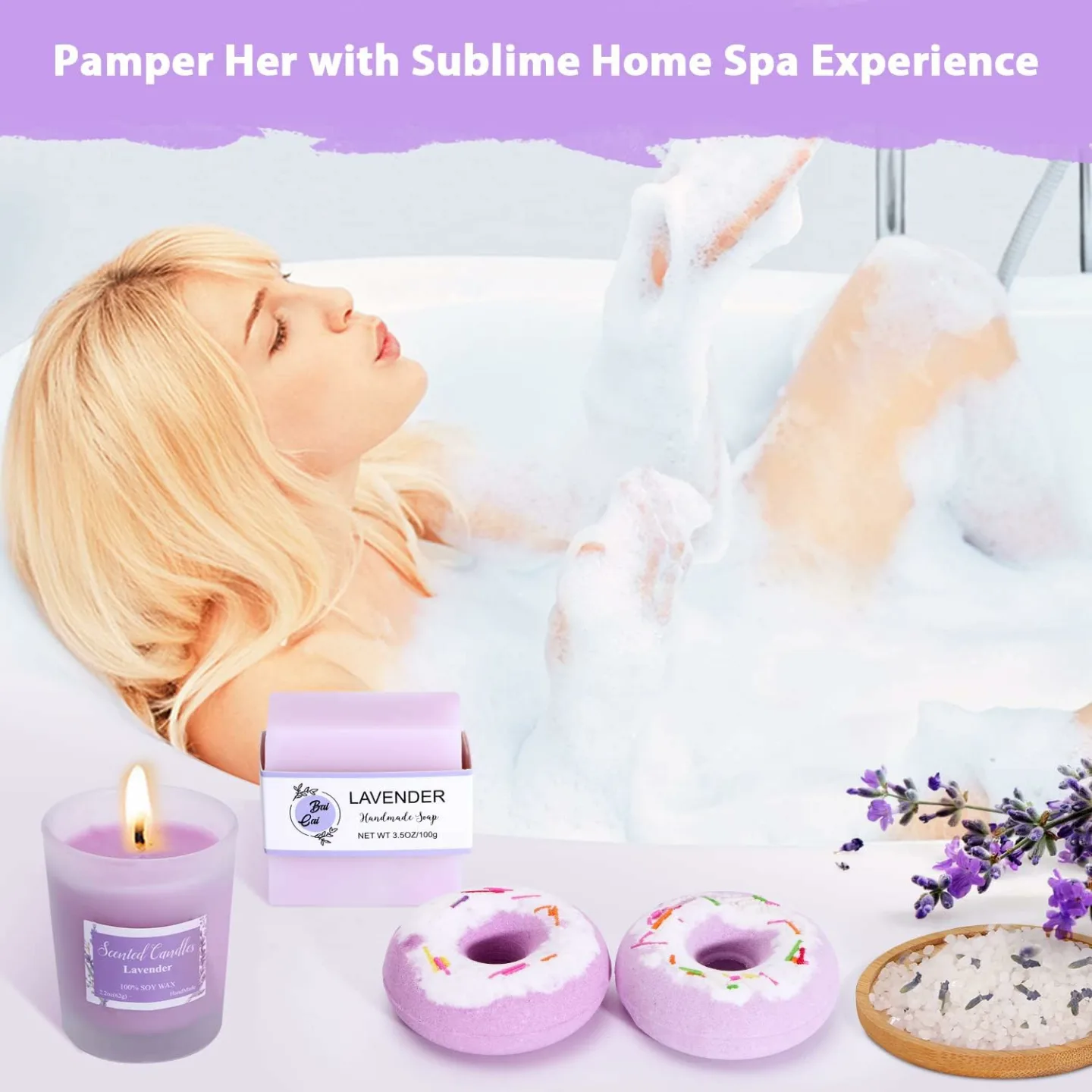 Lavender Spa Gift Basket for Women - Perfect for All Occasions