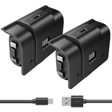 Rechargeable Xbox Controller Battery Pack - 40H Playtime, Charging Kit for Xbox One/S/X & Series X/S