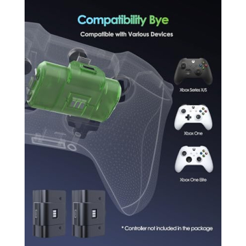 Rechargeable Xbox Battery Pack for 40H Gaming Experience