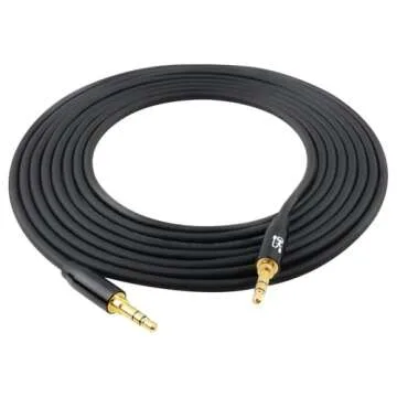 SHD Aux Cable, 3.5mm Audio Cable Aux for Car Auxiliary Audio Stereo Cable 3.5mm Cord Premium Sound Dual Shielded with Gold Plated Connectors-3Feet