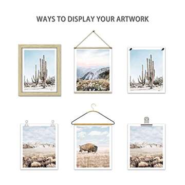 Western Nature Landscape Wall Art Set of 4 Unframed Prints