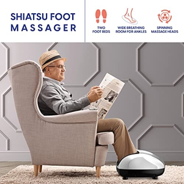 Belmint Shiatsu Foot Massager - Pain Relief with Heat Therapy