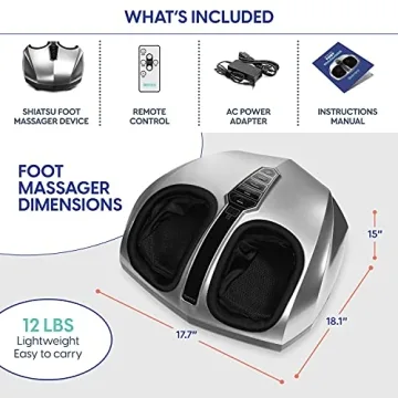 Belmint Shiatsu Foot Massager - Pain Relief with Heat Therapy