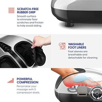 Belmint Shiatsu Foot Massager - Pain Relief with Heat Therapy