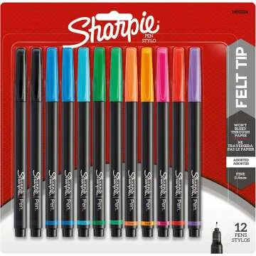 Sharpie Fine Point Pens - Assorted Colors 12ct