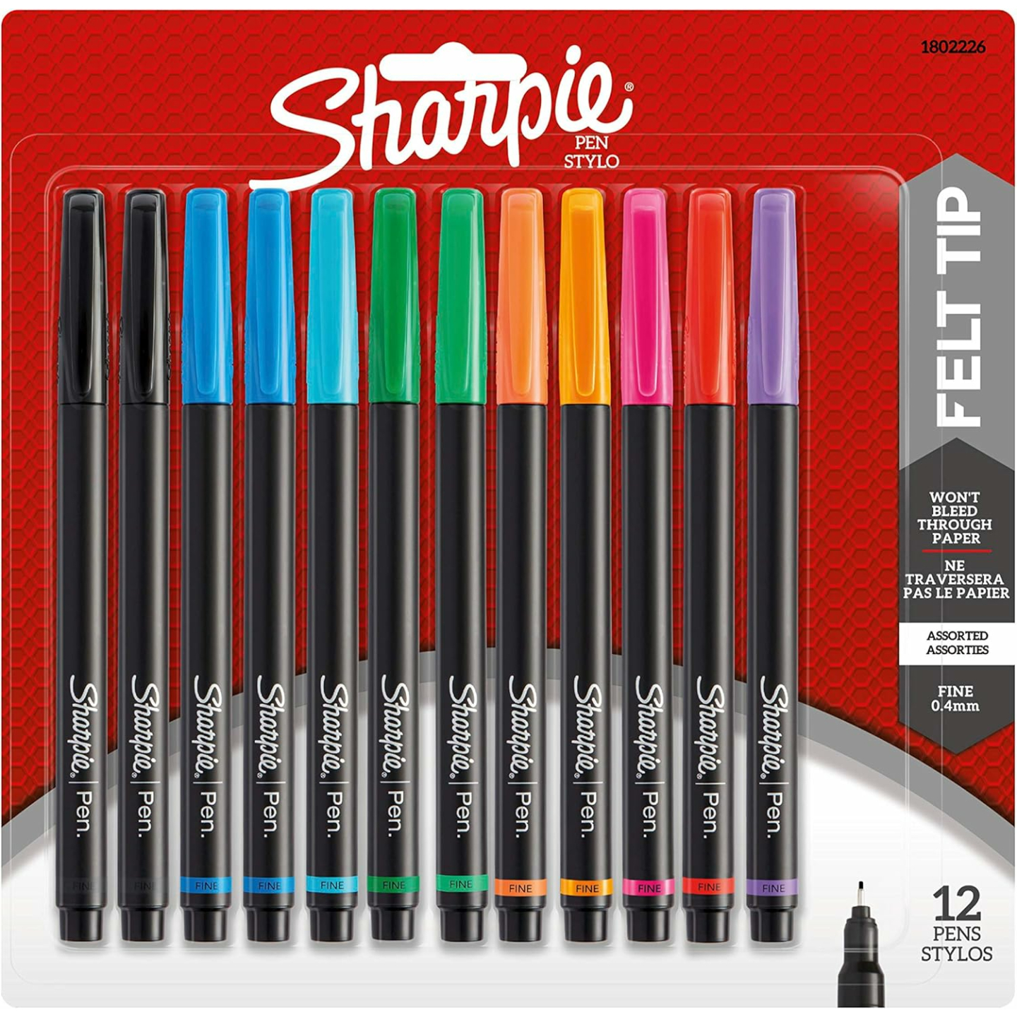 Sharpie Fine Point Pens - Assorted Colors 12ct