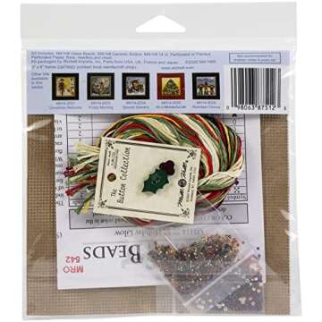 Holiday Glow Beaded Cross Stitch Kit by Mill Hill