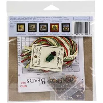 Holiday Glow Beaded Cross Stitch Kit by Mill Hill