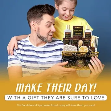 14Pc Sandalwood Bath Gift Set for Self-Care & Relaxation