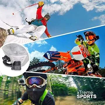 MiPremium Helmet Mount for GoPro and Action Cameras