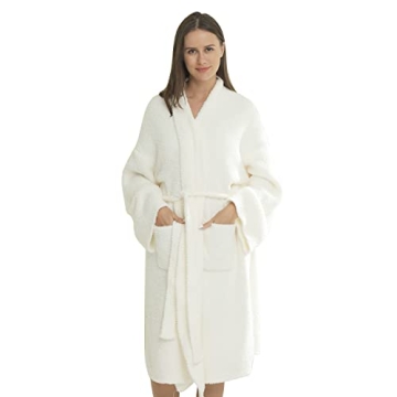 Elegant DOOWELL Women's Knit Robe for Cozy Comfort