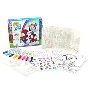 Crayola Color Wonder Spidey and His Amazing Friends Kit, Mess Free Coloring, Spiderman Coloring Page...