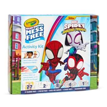 Crayola Color Wonder Spidey and His Amazing Friends Kit, Mess Free Coloring, Spiderman Coloring Pages & Stickers, Spiderman Toy, Kids Gift