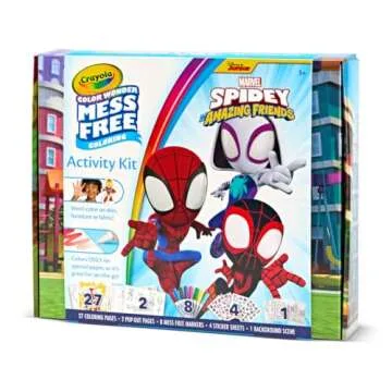 Crayola Color Wonder Spidey and His Amazing Friends Kit, Mess Free Coloring, Spiderman Coloring Pages & Stickers, Spiderman Toy, Kids Gift