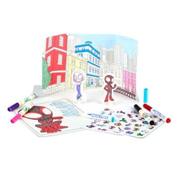 Crayola Color Wonder Spidey and His Amazing Friends Kit, Mess Free Coloring, Spiderman Coloring Pages & Stickers, Spiderman Toy, Kids Gift