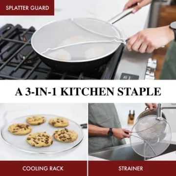 Bergkoch Splatter Guard for Safe & Clean Cooking Experience