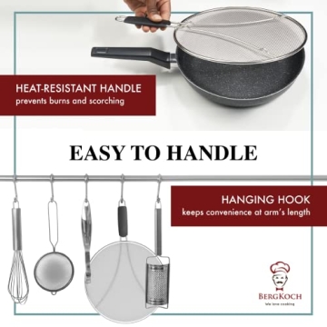 Bergkoch Splatter Guard for Safe & Clean Cooking Experience