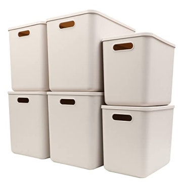 Versatile Yishyfier Plastic Storage Baskets with Lid for Organizing