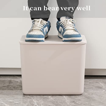 Versatile Yishyfier Plastic Storage Baskets with Lid for Organizing