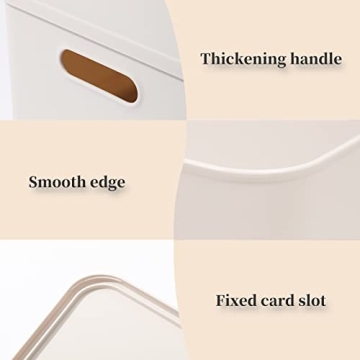 Versatile Yishyfier Plastic Storage Baskets with Lid for Organizing