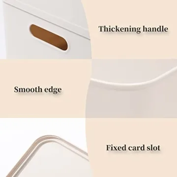 Versatile Yishyfier Plastic Storage Baskets with Lid for Organizing