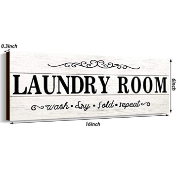 Rustic Laundry Room Sign for Home Decor and Gifts