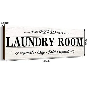 Rustic Laundry Room Sign for Home Decor and Gifts