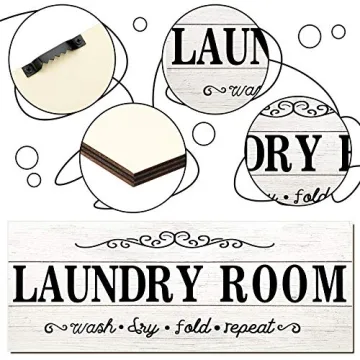 Rustic Laundry Room Sign for Home Decor and Gifts