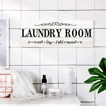 Rustic Laundry Room Sign for Home Decor and Gifts