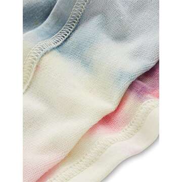 SweatyRocks Women's Cold Shoulder Tie Dye Pullover Hoodie Crop Top Sweatshirt Tie Dye Grey X-Small