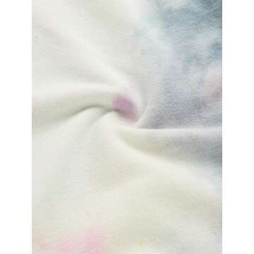 SweatyRocks Women's Cold Shoulder Tie Dye Pullover Hoodie Crop Top Sweatshirt Tie Dye Grey X-Small