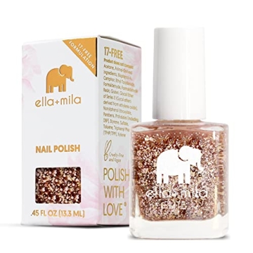 ella+mila Professional Nail Polish - Drippin' Gold - Quick Dry & Chip Resistant (Elite Collection A)...
