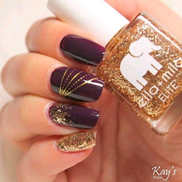 ella+mila Drippin' Gold Vegan Nail Polish - Quick Dry & Chip Resistant