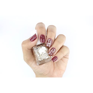 ella+mila Drippin' Gold Vegan Nail Polish - Quick Dry & Chip Resistant